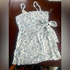 Francesca’s floral wrap mini dress